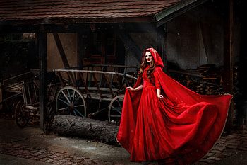 Red Dress Village Girl, red-dress, girls, model HD wallpaper