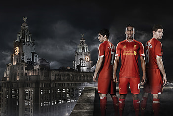 Liverpool FC Daniel Sturridge Luis Suarez Steven Gerrard, liverpool-fc, soccer, football, sports HD wallpaper