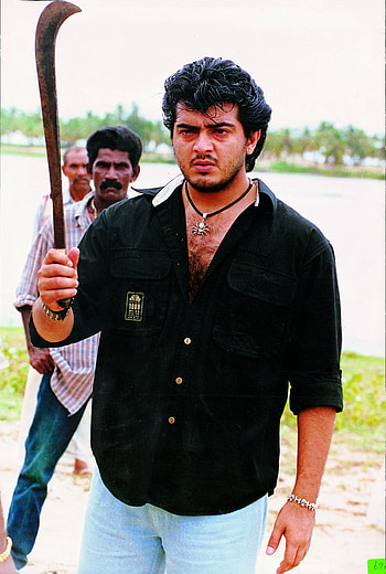 Dheena, beard, street_fashion, ajith HD phone wallpaper