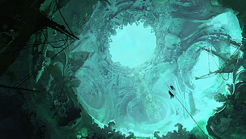 Enchanted Depths: A Fantasy Underwater World in, fantasy, underwater HD wallpaper