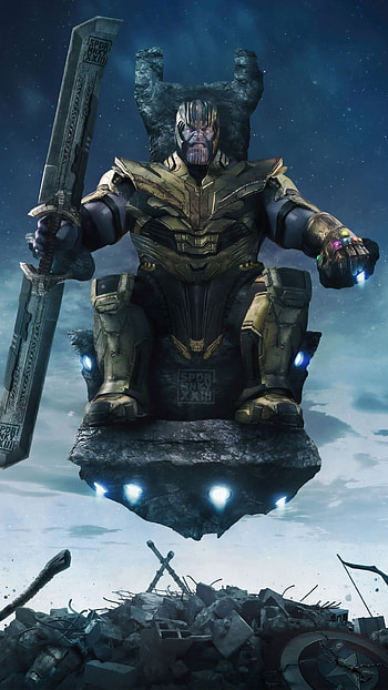 Thanos, , Android compatible, Marvel villain HD phone wallpaper
