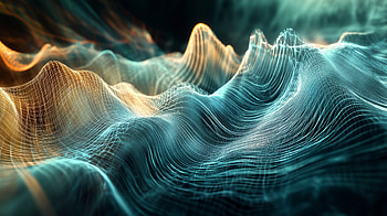 Dynamic Waveform, Waveform, Abstract, wave, Digital Art, 3D rendering HD wallpaper