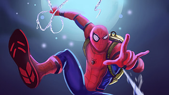 Spiderman Allover, spiderman, superheroes, artwork, digital-art, art, artist HD wallpaper