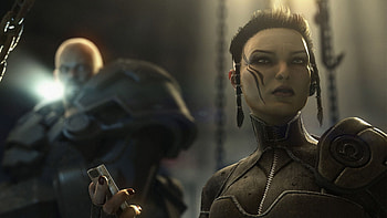 3D girl, girl, 3d, war, beauty HD wallpaper