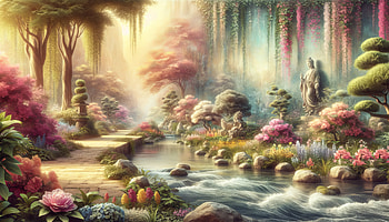 Serene Garden Therapy, Therapy, garden, landscape, nature, flower HD wallpaper