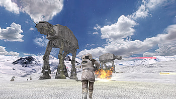 Star Wars Battlefront Classic - AT-AT Assault Scene, video game, Star Wars: Battlefront (2004) HD wallpaper