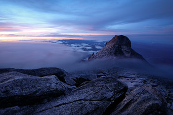 Nature, Clouds, Rock, Fog, Stone, Cliff HD wallpaper