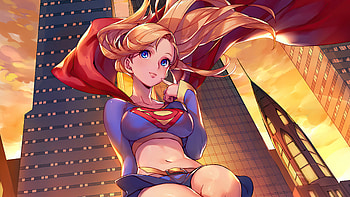Supergirl National City , supergirl, superheroes, artwork, artist, artstation HD wallpaper
