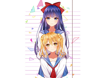 Pipimi, Pop Team Epic, popuko, cute, anime girls HD wallpaper