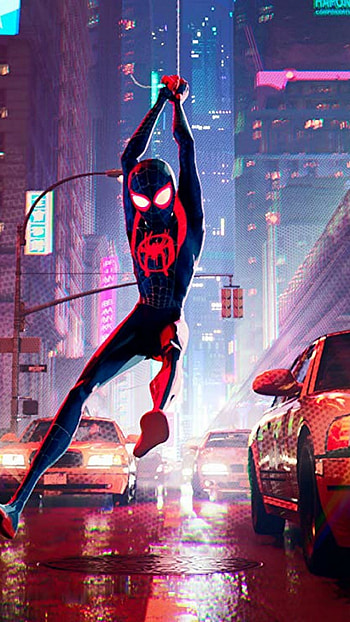 Mobile Spider-Man: Into the Spider-Verse, Eye-catching design, Exciting movie poster, quality HD phone wallpaper