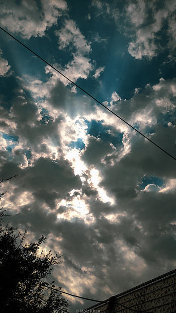 Cloudy sky, cloud HD phone wallpaper