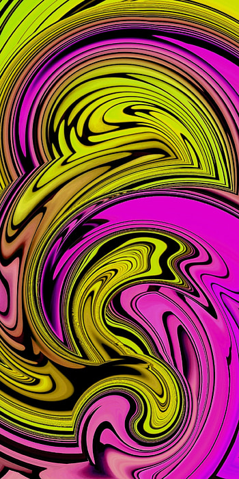 Pink Lemonade, art, patterns, unique, yellow, abstract, designs, swirls HD phone wallpaper