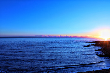 Nature, Sunset, Sky, Horizon, Ocean HD wallpaper