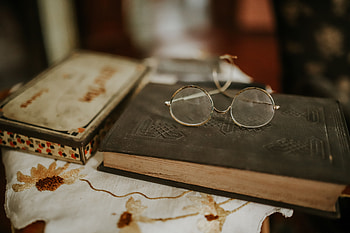 Miscellanea, Miscellaneous, Vintage, Book, Glasses, Spectacles HD wallpaper