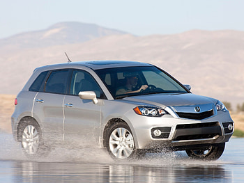 Auto, Nature, Acura, Cars, Spray, Jeep, Side View, Akura, Silver Metallic, Drift, Rdx, Wet Asphalt HD wallpaper