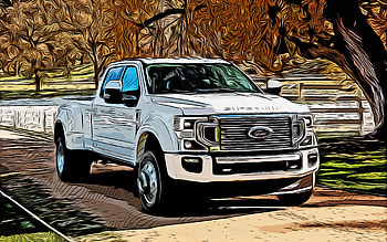 Ford F-450, , vector art, 2022 cars, trucks, creative, abstract cars, Ford F-450 drawing, cars drawings, Ford HD wallpaper