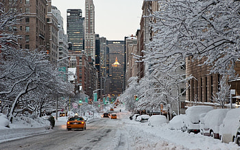 Landscape, Cities, Winter HD wallpaper