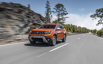 2021, Dacia Duster, , crossover, new orange Duster, new Duster 2021 exterior, Duster HD wallpaper