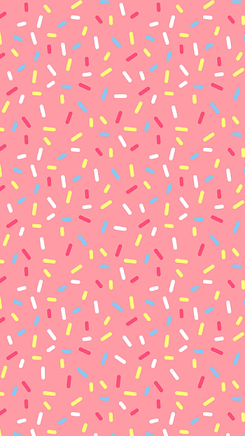 Pink Donut Sprinkles - what a joyful & bright HD phone wallpaper