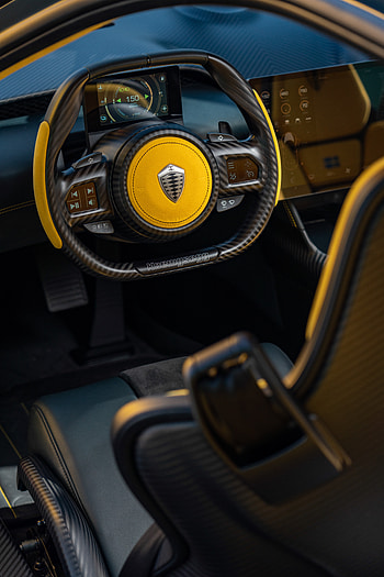 Koenigsegg Gemera Steering Wheel, vehicle, Koenigsegg gemera HD phone wallpaper