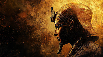 Pharaoh’s Legacy: Stunning Ultra, egyptian, Pharaoh, ancient Egypt, sculpture, artistic HD wallpaper
