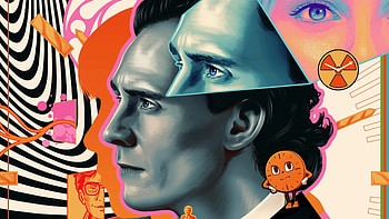 Loki-Themed Artistic Featuring Animated Design, Tom Hiddleston, TV Show, Loki HD wallpaper