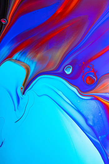 Abstract, Divorces, Multicolored, Motley, Paint, Liquid, Fluid Art HD phone wallpaper
