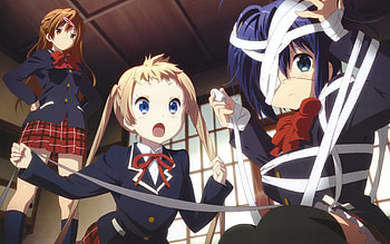 Love, Chunibyo and Other Delusions, Sanae Dekomori, Shinka Nibutani, Anime romance HD wallpaper