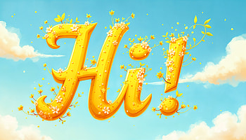 Bright Greetings: Ultra, hi, greeting, yellow, floral HD wallpaper