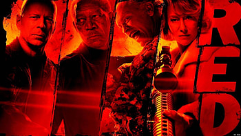RED movie series, Explosive excitement, Action-packed adventure, Stylish espionage HD wallpaper