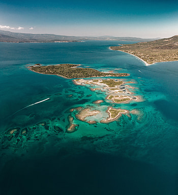 Nature, Sea, View From Above, Island, Greece, Agios Constantinos, Agios-Constantinos HD phone wallpaper