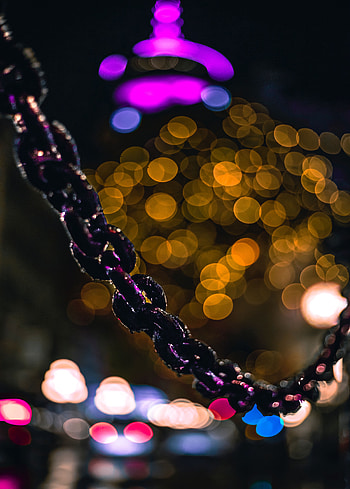 Macro, Glare, Shine, Light, Moisture, Bokeh, Boquet, Chain HD phone wallpaper