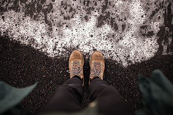 Pebble, Beach, Miscellanea, Miscellaneous, Legs, Boots, Shoes HD wallpaper