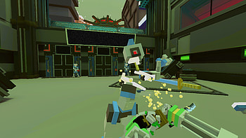 : Clone Drone in the Hyperdome Action Scene, video game, Clone Drone in the Hyperdome HD wallpaper