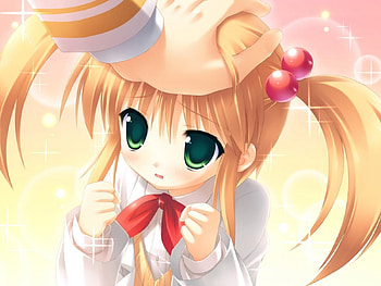 cute, hands, anime, hair, pigtails HD wallpaper