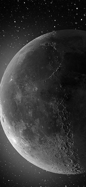 Craters, Moon HD phone wallpaper