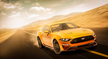 Yellow Mustang , ford-mustang, ford, mustang, 2018-cars, behance HD wallpaper