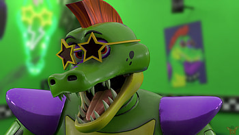 Montgomery Gator | Five Nights at Freddy's Security Breach, video game, Five Nights at Freddy's: Security Breach, Five Nights at Freddy's HD wallpaper