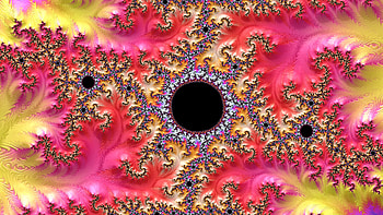 Trippy Psychedelic Fractal, colorful, colors, yellow, red, Abstract, fractal HD wallpaper