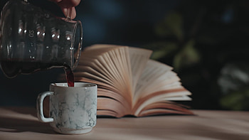 Coffee, Reading, Concept, Stock video HD wallpaper