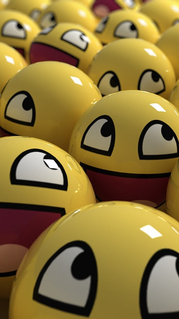 Smile Wale, Cute, Funny Balls HD phone wallpaper