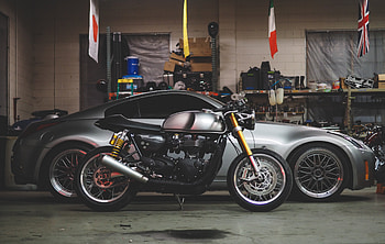 Motorcycles, Car, Motorcycle, Garage HD wallpaper