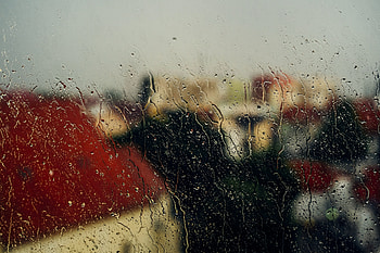 Rain, Drops, Macro, Wet, Glass, Window, Humid HD wallpaper