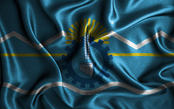 Chubut flag, , silk wavy flags, Argentine provinces, Day of Chubut, fabric flags, Flag of Chubut, 3D art, Chubut, Provinces of Argentina, Chubut 3D flag, Argentina HD wallpaper