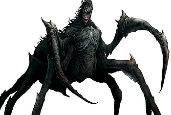 Spider Boss, white, spider, monster, legs HD wallpaper