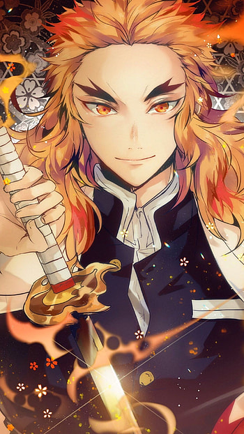 Demon Slayer, Demon Slayer Rengoku Kyoujurou HD phone wallpaper