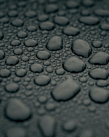Water, Drops, Macro, Surface, Grey HD phone wallpaper