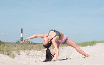 Yoga, women, girl, hair, stratch HD wallpaper
