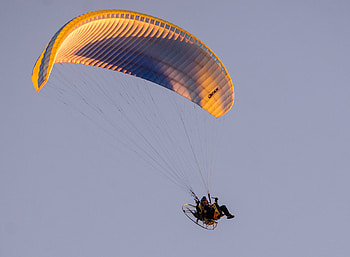 Paramotoring sport, Bird's eye view, Local news, Longview experience HD wallpaper