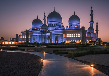 Mosques, Mosque, Religious, Architecture, Dome, Night HD wallpaper